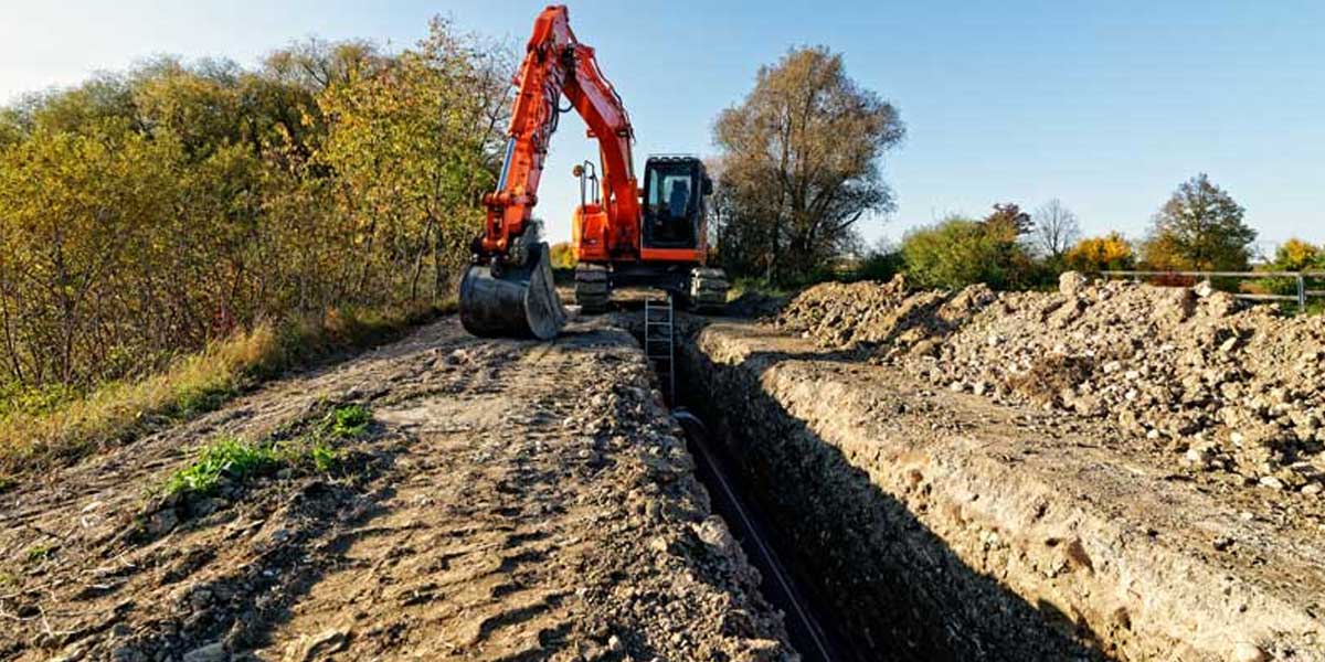 Création de fondations et tranchées techniques