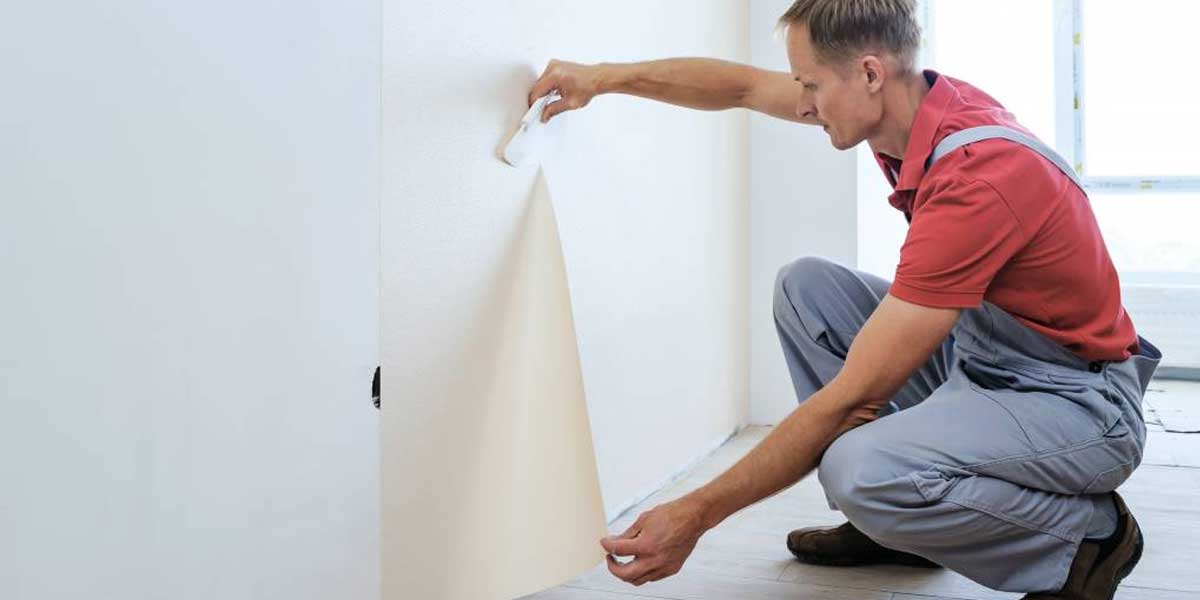 Pose de papier peint et revêtements muraux